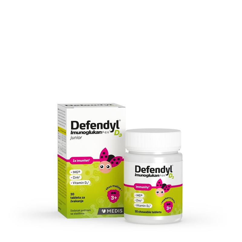 Defendyl-Immunoglucan P4HD₃ junior, tablete za žvakanje